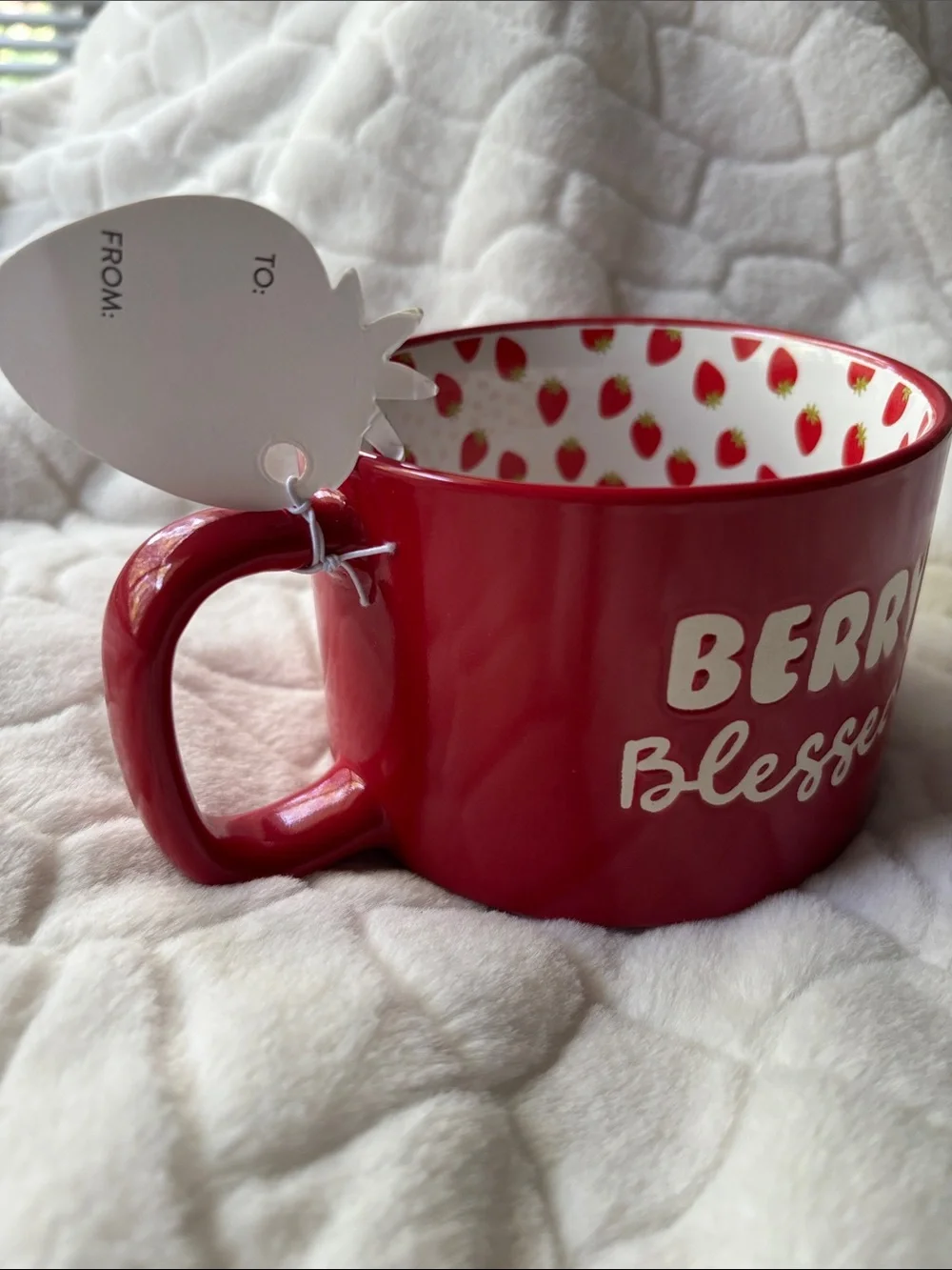 Berry Blessed Red Strawberry Mug 18 oz